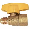 Dormont 3/8 In. OD Male Flare x 1/2 In. FIP Forged Brass Gas Shutoff Valve 91-1032R